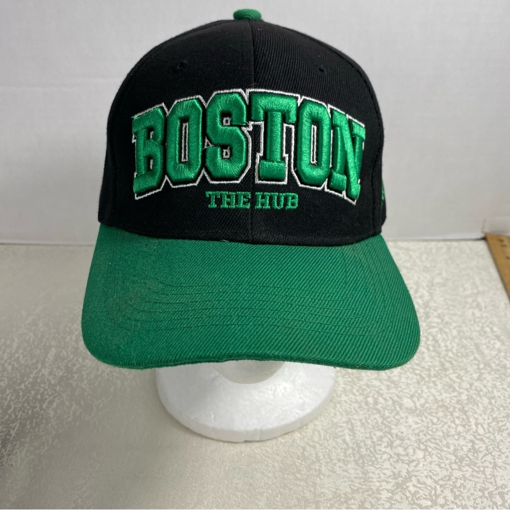Golden Lion Cap Black Green Boston Embroidered Strap Back Hat